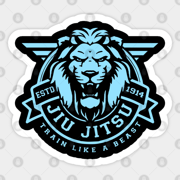 Brazilian Jiu Jitsu, BJJ, MMA Sticker by Tshirt Samurai